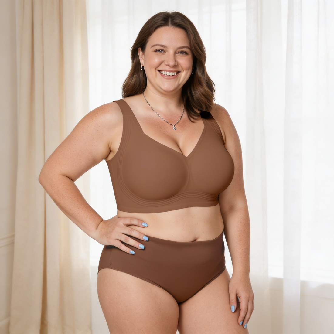 Classic T-Shirt Bra, Wireless Full Coverage for All Day Comfort