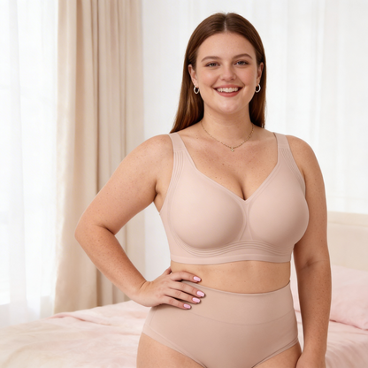 Classic T-Shirt Bra, Wireless Full Coverage for All Day Comfort